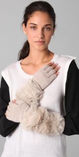 3.1 Phillip Lim Fur Long Fingerless Gloves
