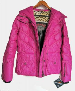 Emmegi Jacky Pink Womens Designer Ski Jacket US 12