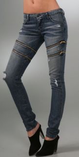 Unknown Factory Zipper Skinny Jeans