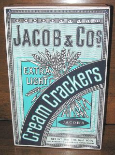 Vintage Jacob Co s Extra Light Cream Crackers Tin