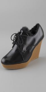 3.1 Phillip Lim Beau Wedge Oxfords with Fur Lining