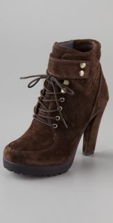 ROSEGOLD Nancy Suede Lace Up Booties
