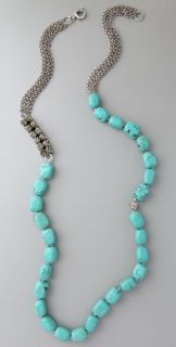 Lee Angel Jewelry Naomi Oversized Turquoise Necklace