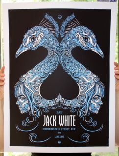 Jack White Melbourne Sydney Australia Poster Print Set Todd Slater