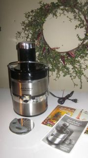 Jack Lalanne Power Juicer Extractor (Stainless Steel) W/Manual Gently