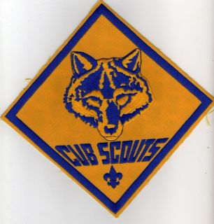 Large Cub Scout Jacket Patch 8 5 x 8 5 with BSA 2010 Backing Mint