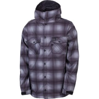  Forecast Softshell Snowboard Jacket XL Grey Ombre Plaid $180