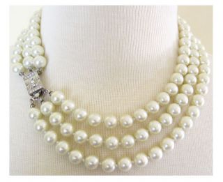 Kenneth Jay Lane Jackie O Kennedy Pearl Necklace WOW