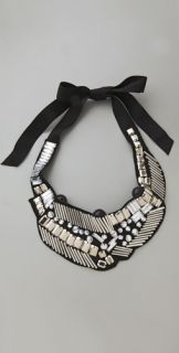 Adia Kibur Multi Beaded Bib Necklace