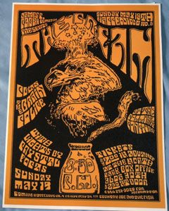 Cream Eric Clapton Concert Poster San Diego CA 68