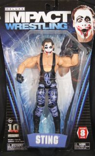 Sting Joker Sting TNA Deluxe Impact 8 Toy Wrestling Action Figure