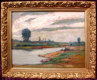 Jakob Weitz 1888 1970 German Impressionist Oil Landscape Signed