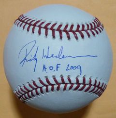 Rickey Henderson Autographed Signed Baseball Athletics w HOF 2009