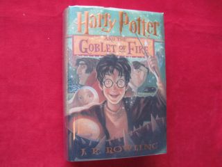 Rowling Goblet of Fire Signed Harry Potter Drawing