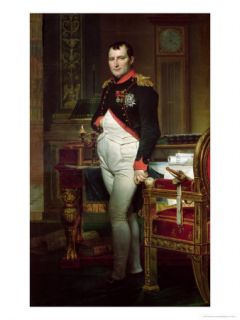 Jacques Louis David Napoleon Bonaparte Painting Repro