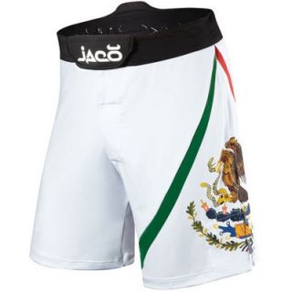 Jaco Mexico Resurgence MMA Fight Shorts White