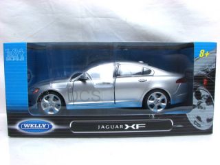 Welly Jaguar XF Silver Diecast Car 1 24 New in Box