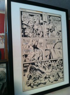 Jack Kirby Original Kamandi 31 Page 8 Professionally Framed