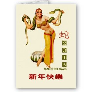 2013 Chinese New Year of the Snake Greeting Card 