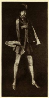 1911 Print James Abbott McNeill Whistler Art Portrait Henry Irving