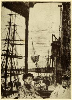 1911 Print James Abbott McNeill Whistler Art Rotherhithe London