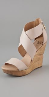 Diane von Furstenberg Opal X Cross Wedge Sandals