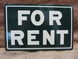  Metal for Rent Sign Antique Store Old Signs Business House 7222