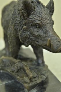 Boar Wild Pig Bronze Sculpture Statue by Barye Figure Farm Animal Lost