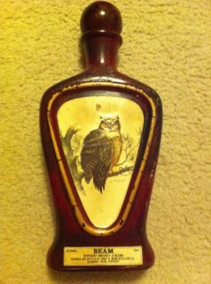 Jim Beam The Owl James Lockhart Whiskey Decanter Collectable