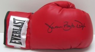 James Buster Douglas Signed Red Everlast Boxing Glove JSA