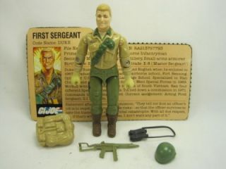 1984 Gi Joe Duke Sergeant Complete w Vintage Lot