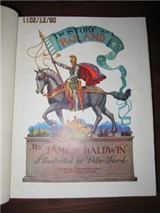The Story of Roland Illustrated Peter Hurd 1930 Baldwin