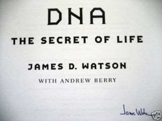 James D Watson Signed DNA The Secret of Life 1 1 0375415467