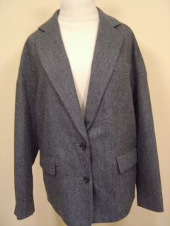 Marc Jacobs Gray Herringbone Jacket Sz s $428