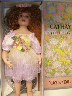 Cathay Collection Porcelein Doll 22 Tall Lavender Fairy Number 113 of