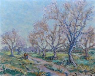 California Artist Landscape Clifford Silsby (1896   1986) Spring Oil