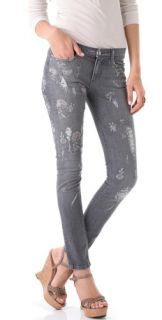 Haute Hippie Embroidered Skinny Jeans