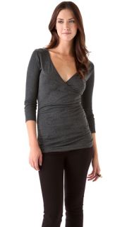 Velvet Jameka Melange V Neck Top