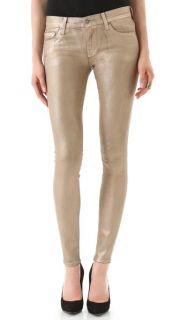 7 For All Mankind The Skinny Jeans in Metallic