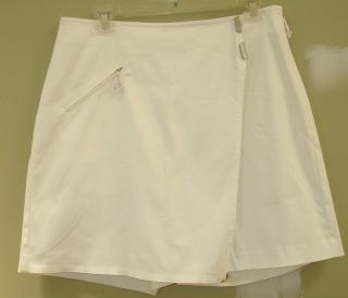 Jamie Sadock Golf Tennis White Skort Shorts Skirt 8