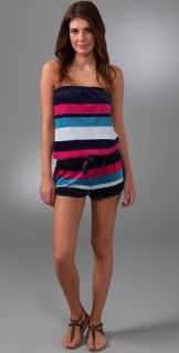 Marc by Marc Jacobs Striped Velour Romper Cover Up