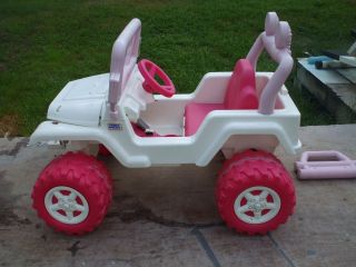 Barbie Power Wheels Jeep (JAZZY) / For Parts or Fix ( ORLANDO, FL )