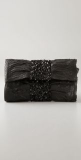 Ambre Babzoe Akane Python Clutch