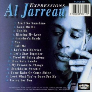 Expressions Al Jarreau Audio Music CD Jazz Instrument New L8