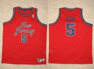 Vintage New Jersey NJ Nets Jason Kidd SEWN Nike Rewind NBA Throwback