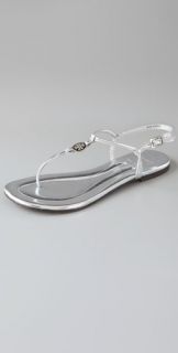 Tory Burch Emmy Metallic Flat Sandals