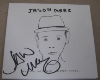 Jason Mraz Signed We Sing We Dance We Steal CD Proof