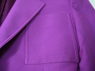 Jean Louis Scherrer French Made Couture Fuchsia Sleek Corded Blazer