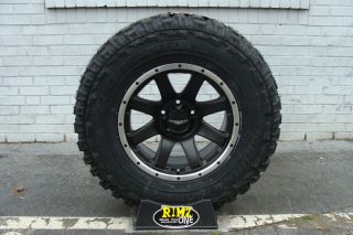   Wheels 015 Blk 17x9 285 70 17 Federal MT 33 tires Jeep JK Wrangler