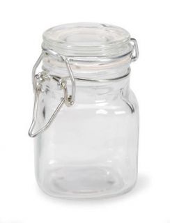 144 Small Glass Jars w Locking Lids Wholesale Favors
